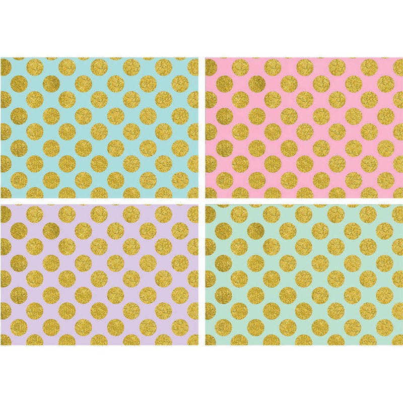 Pastel Hot Stamped Blank Notecards Value Pack (20ct)