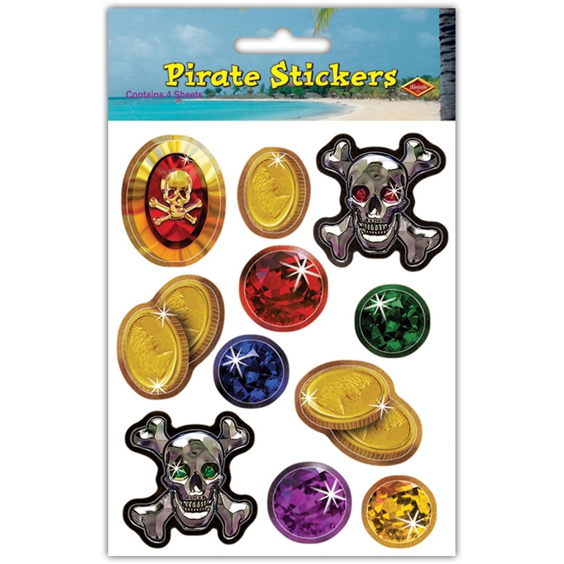 Pirate Treasure Stickers