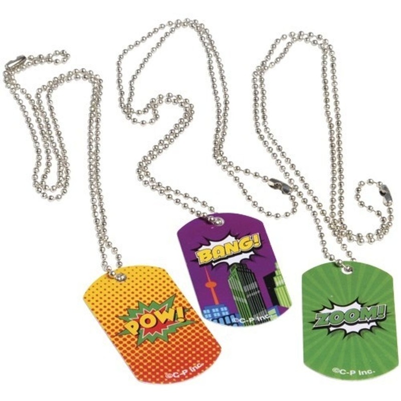 Superhero Dog Tags (12 ct)