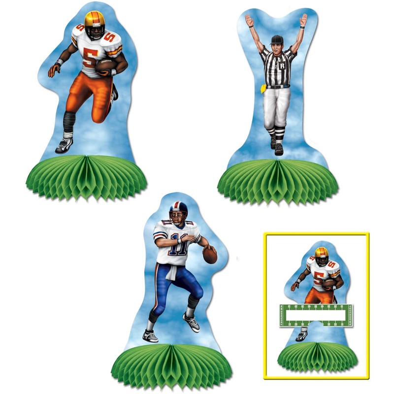 5.5" Football Mini Centerpieces (3ct)