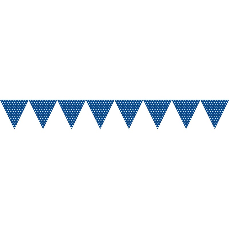 Blue Dots Pennant Banner