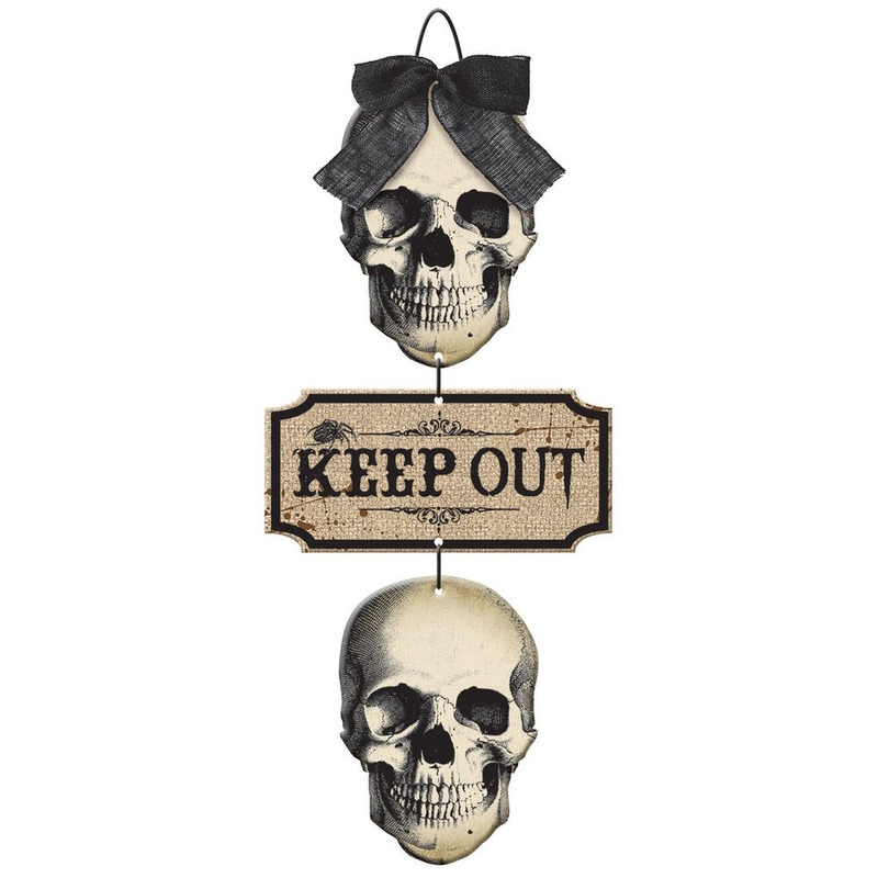 Boneyard Keep Out Sign, Halloween Decoration