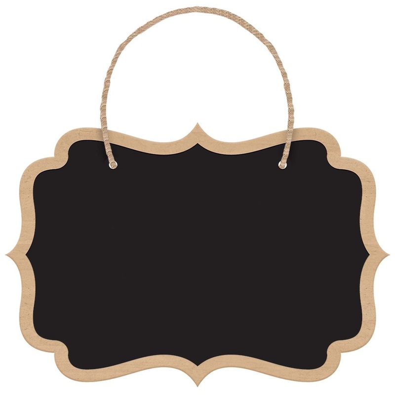 Chalkboard Hanging Die-Cut Signs (8 ct)