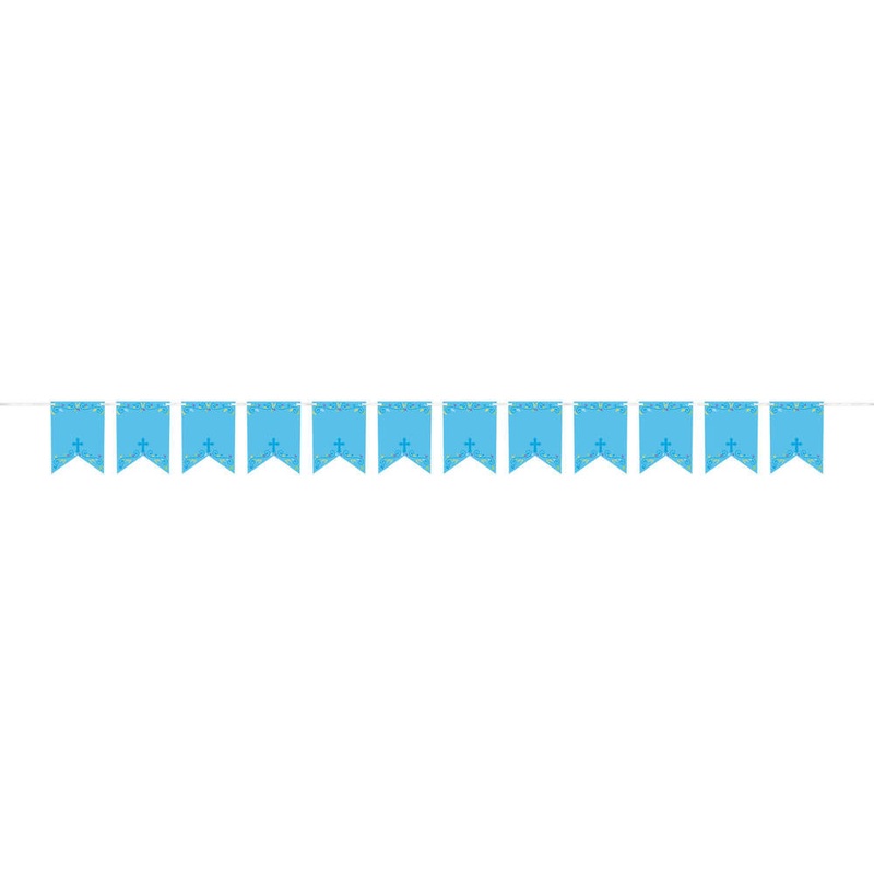 First Communion Blue Pennant Banners (24 ct)