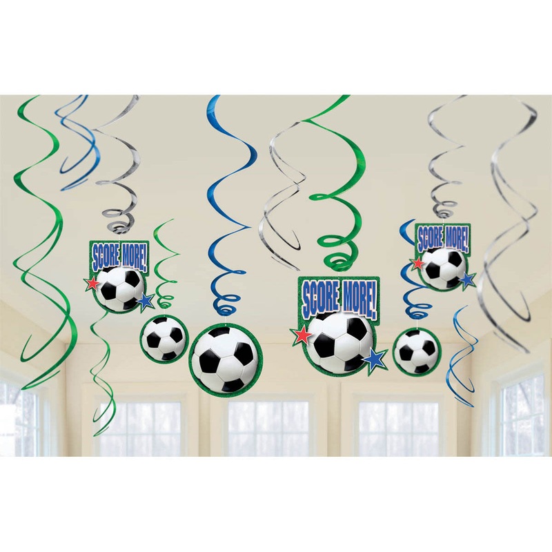 Hanging Swirl Soccer Balls