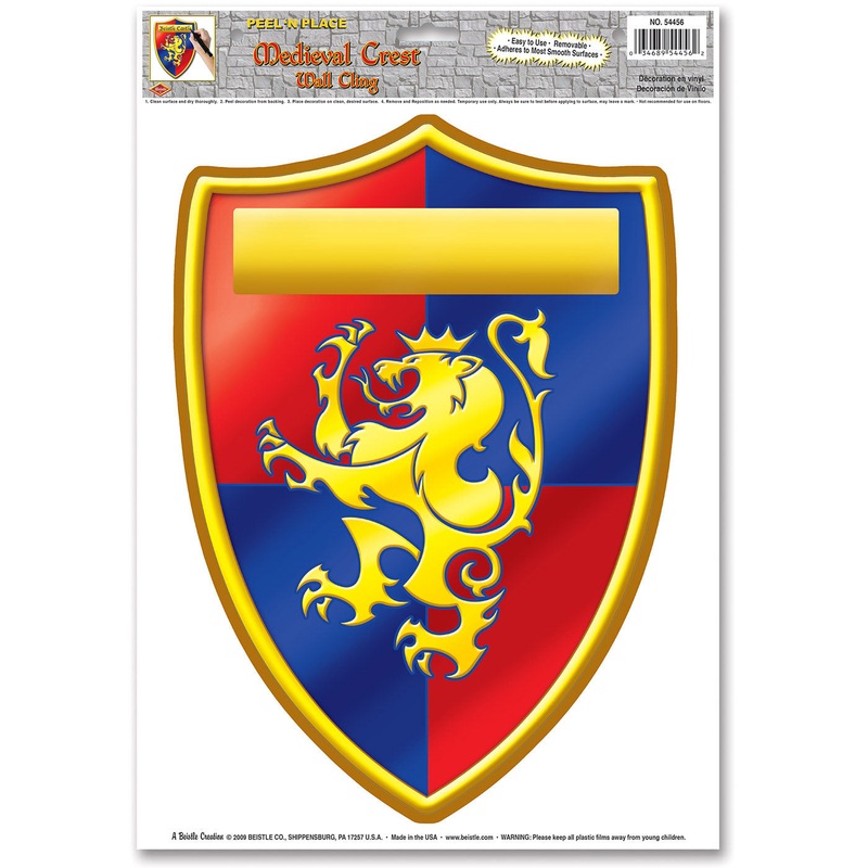 Medieval Crest Peel 'N Place