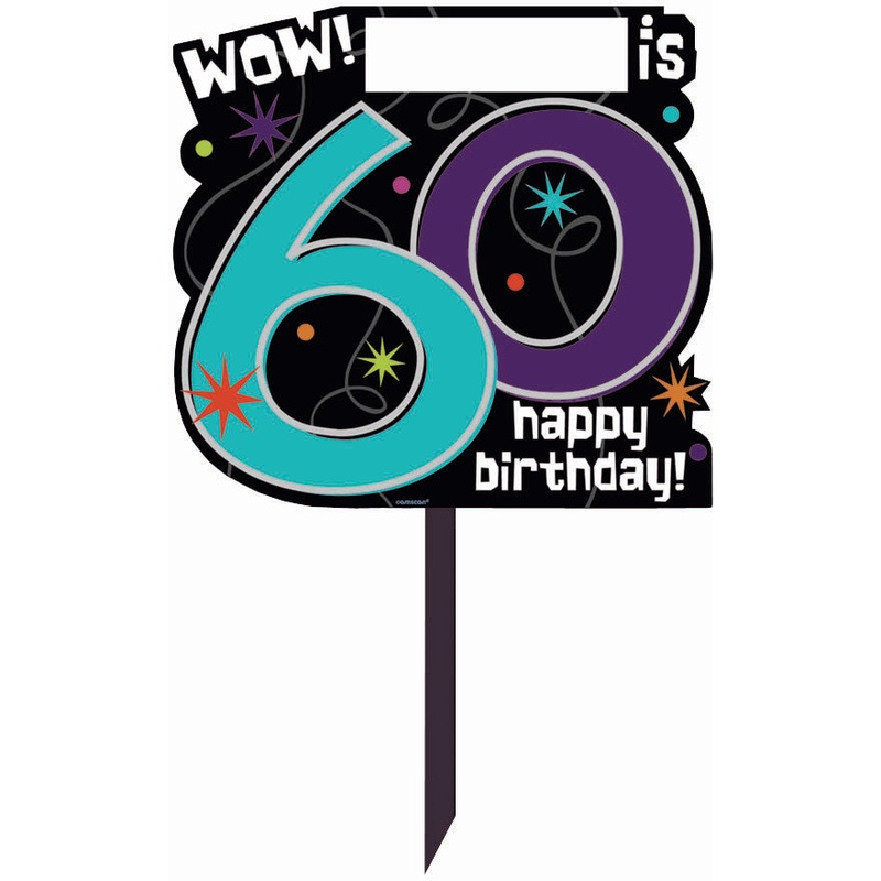Party Continues 60 Lawn Sign (1 ct)