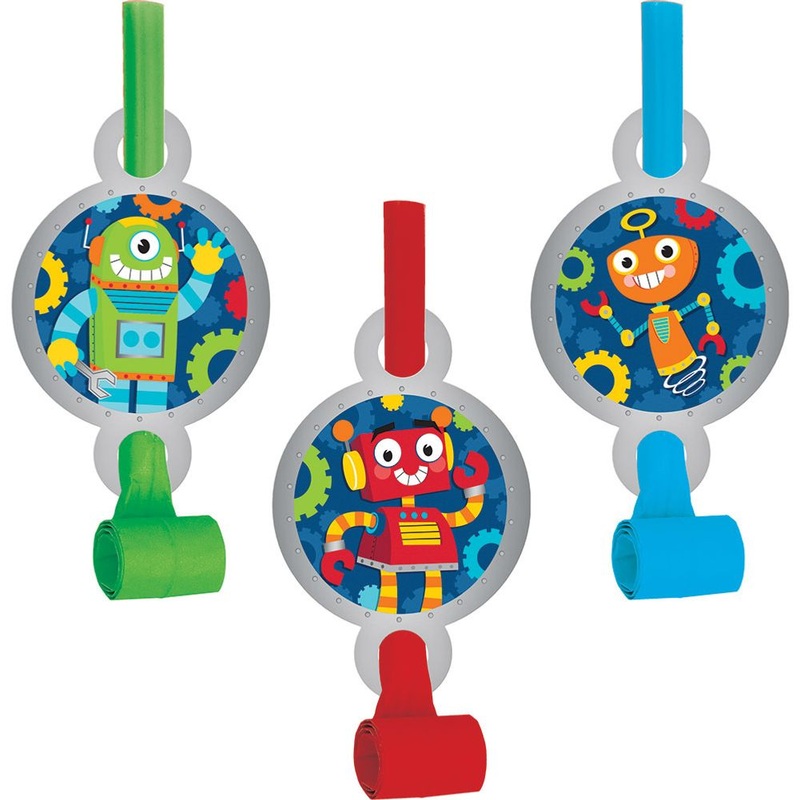 Party Robots Blowouts (8 ct)