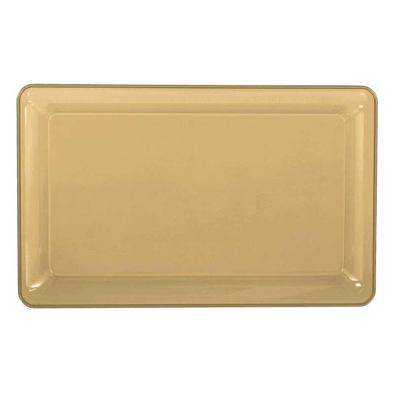 Plastic Tray - Gold