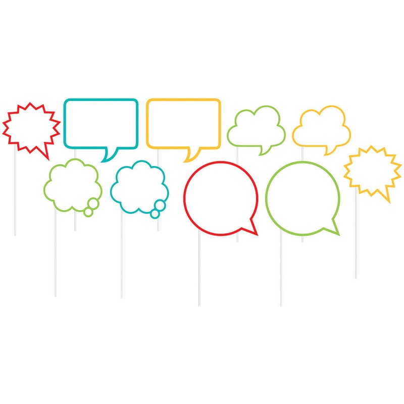 Speech Bubbles Photo Props (10ct)