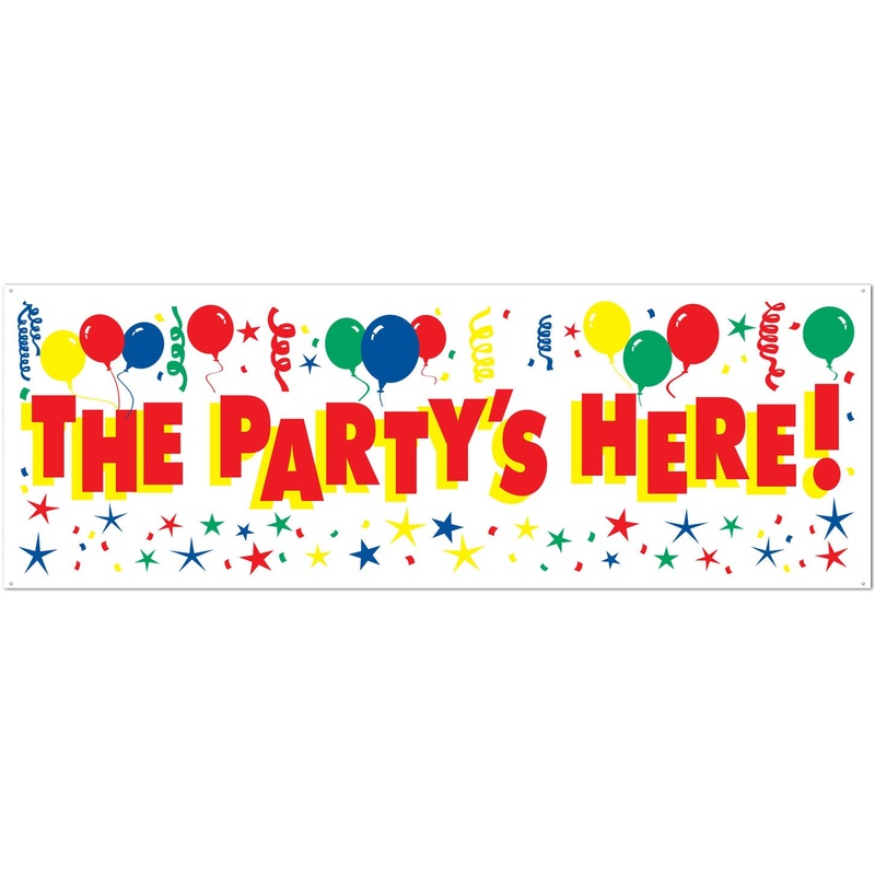 The Party's Here Banner