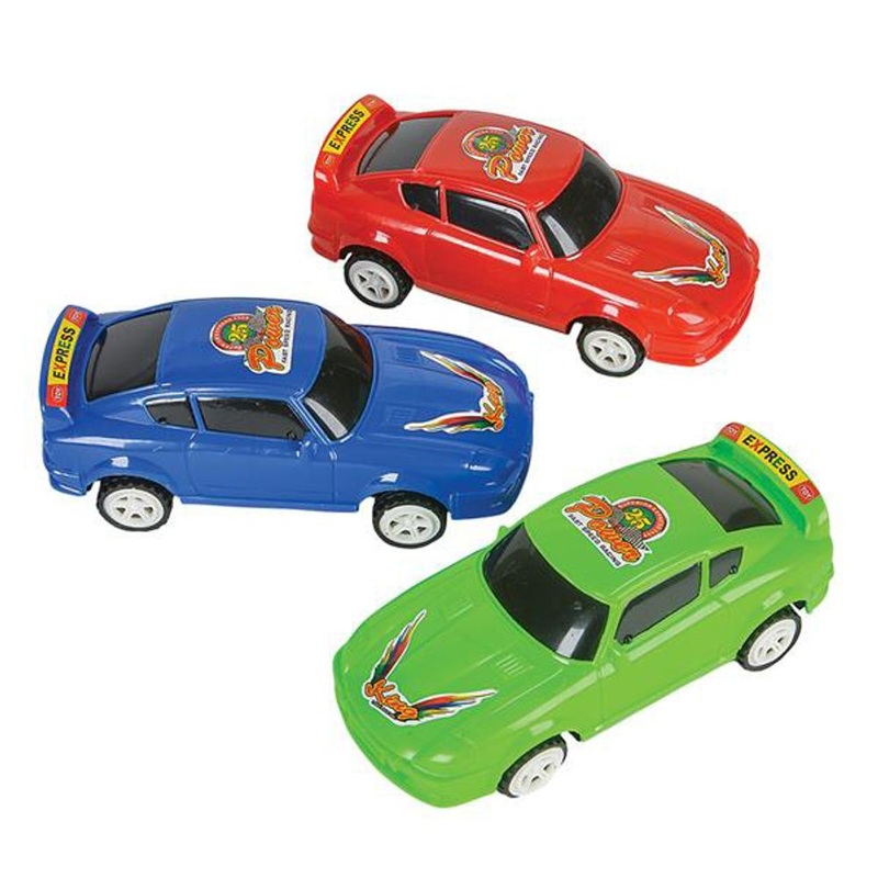 6" Plastic Pull Back Car (12ct)