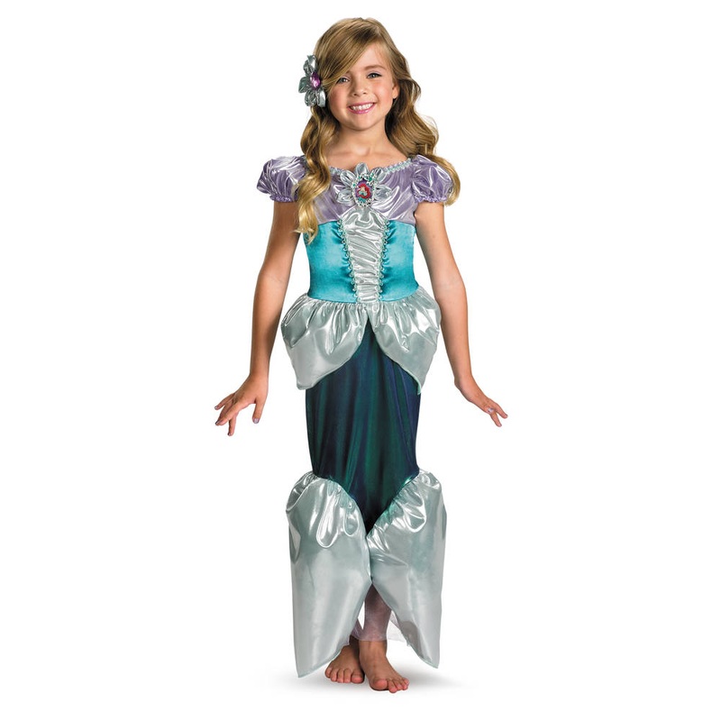 Ariel Shimmer Deluxe Costume Girls M (7-8)