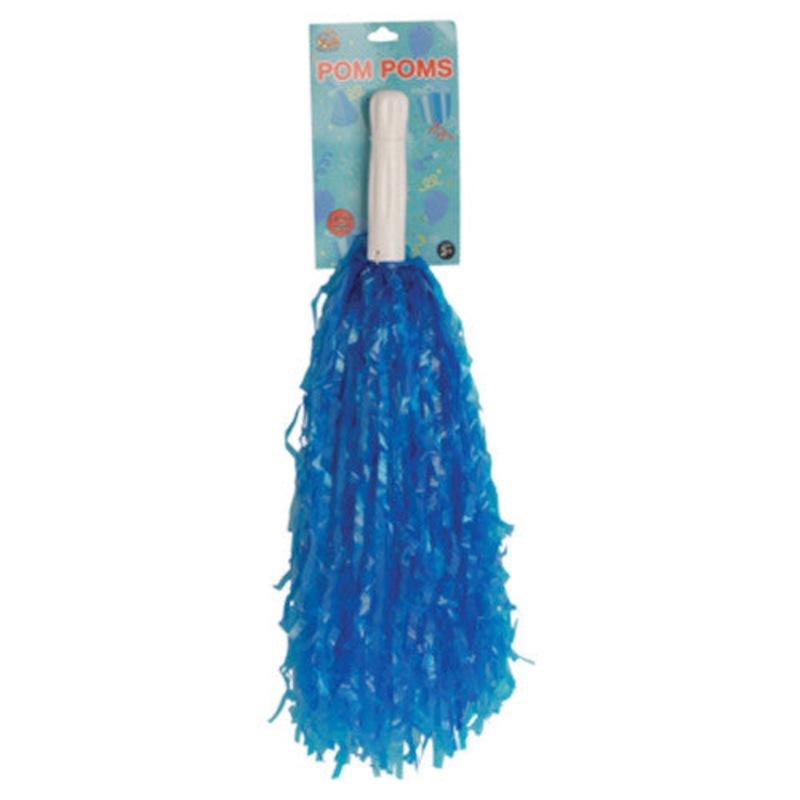 Blue Pom Poms