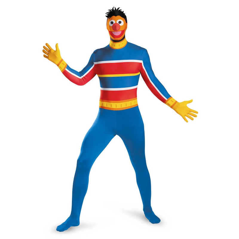 Ernie Bodysuit Costume Mens XXL (50-52)