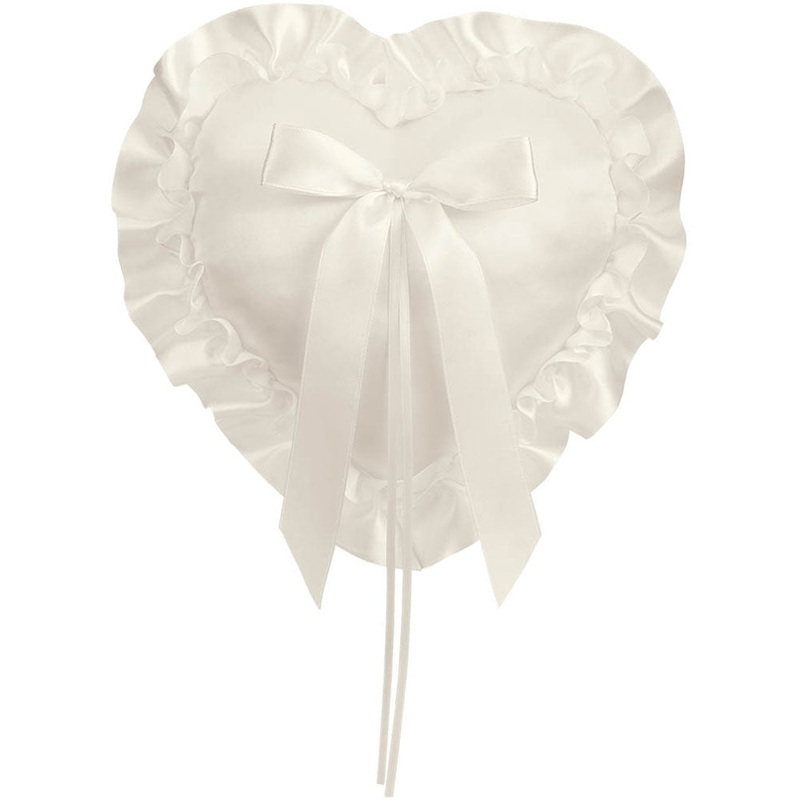 Heart Ring Pillow - Ivory