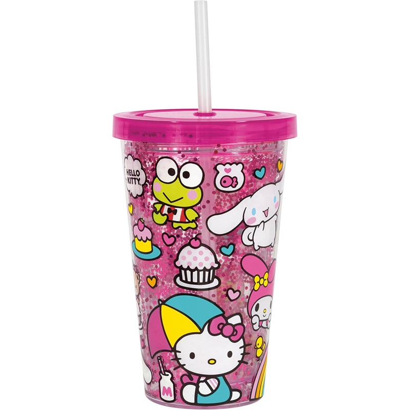 Hello Kitty Plastic Tumbler with Straw (1ct)