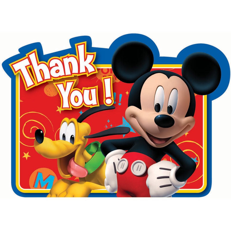 Mickey Fun and Friends Thank You Notes