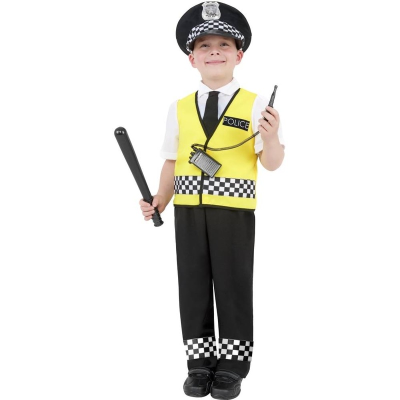 Policeman Costume Boys Medium