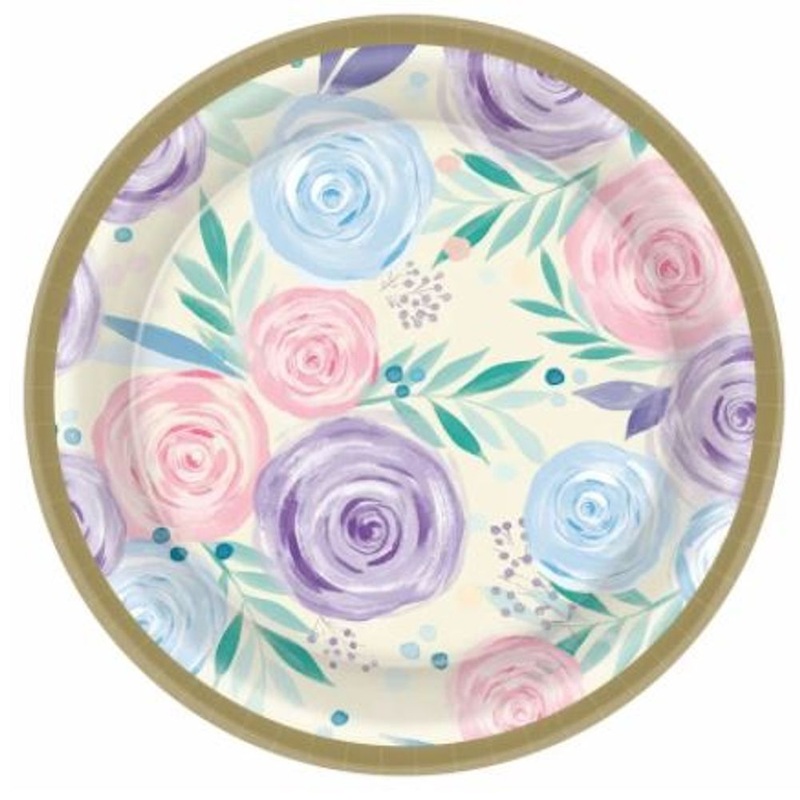 Vanilla Garden Plates, 8ct