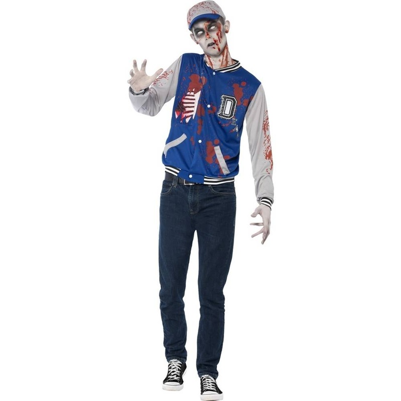 Zombie Jock Men's Costume, Size Extra Small Chest 30-32", Waist 24-26", Inseam 30"