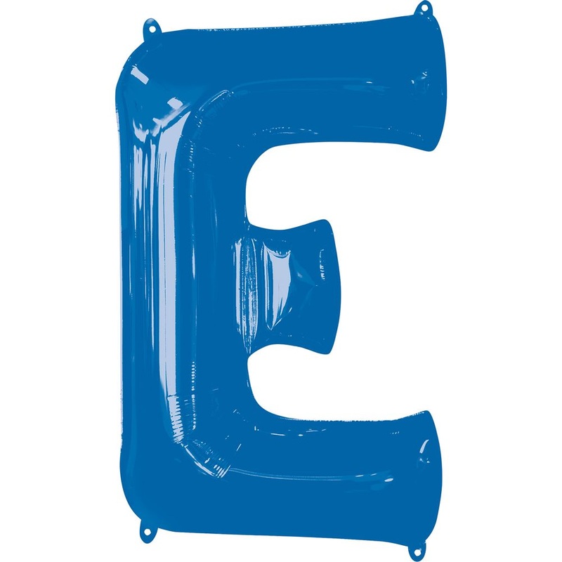 34" LETTER E BLUE