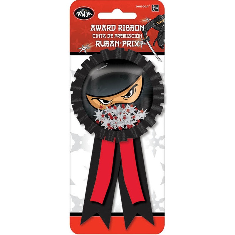 Ninja Confetti Pouch Award Ribbon