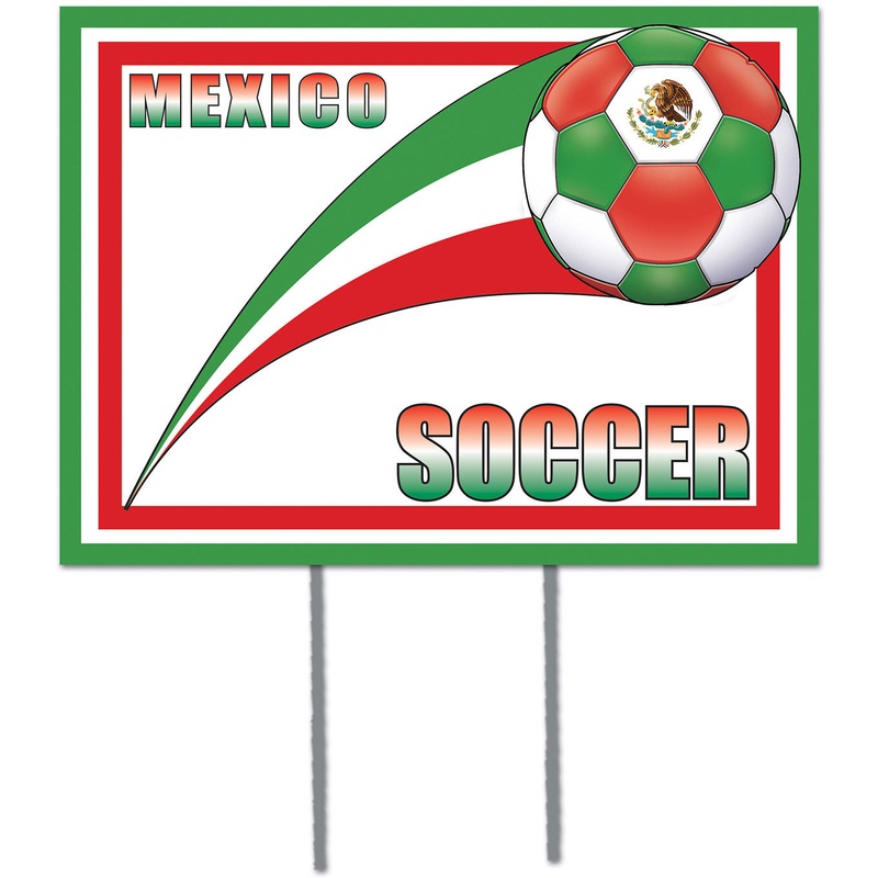 Plastic Yard Sign - Mexico