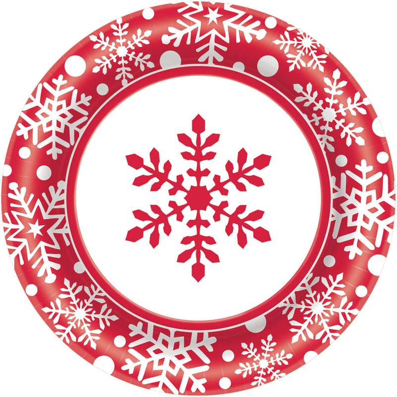 Winter Holiday Banquet Plates (100ct)