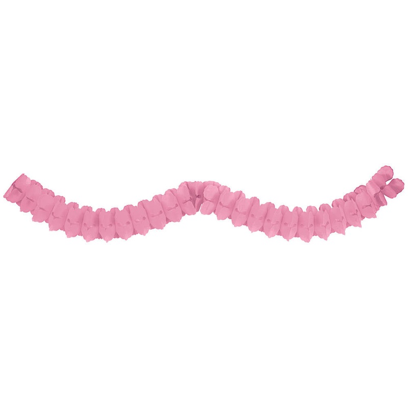 12' New Pink Tissue Garland