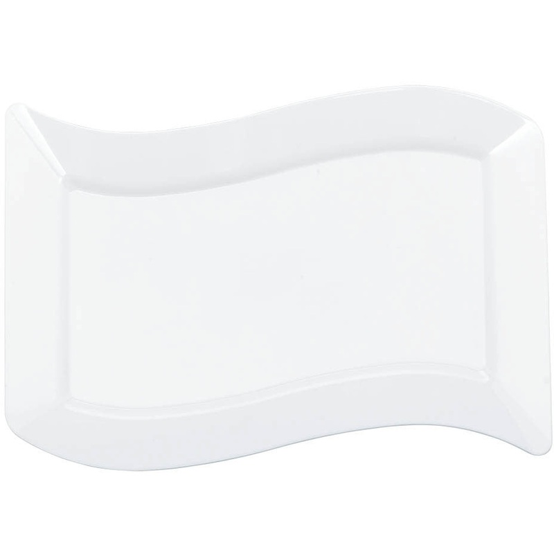 5.5" x 7.5" White Wavy Plate
