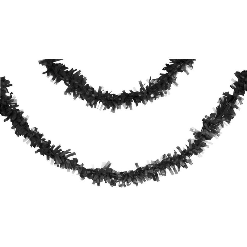 Black 25' Tissue Garland