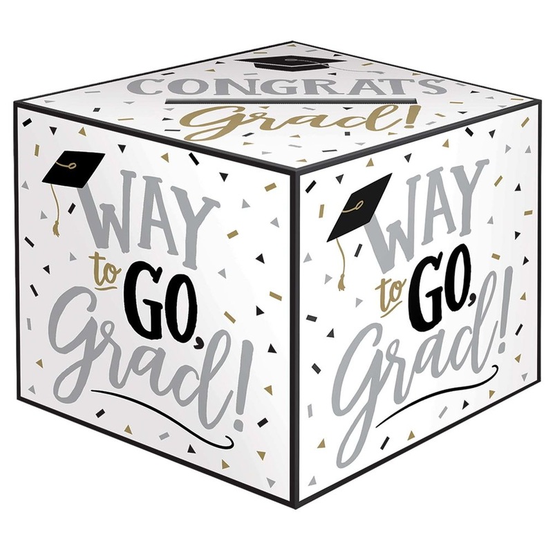 Black and White Card Holder Box