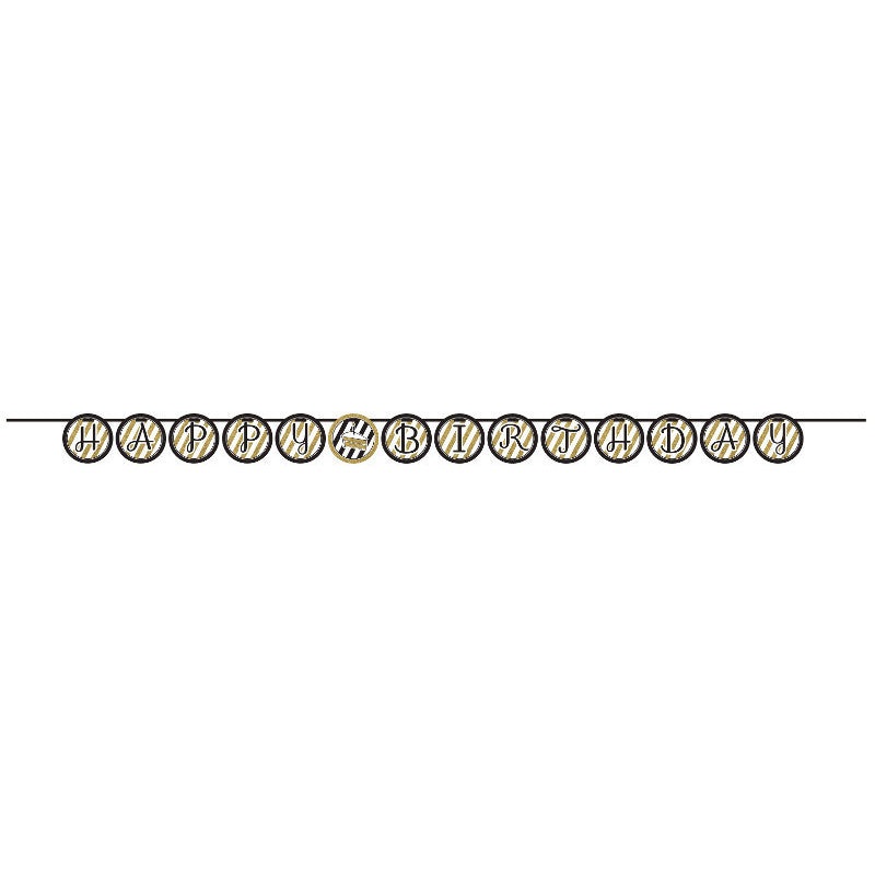 Black & Gold Letter Banner