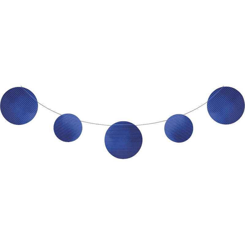 Blue Embossed Foil Banner