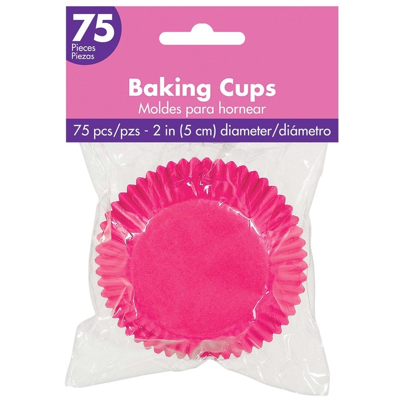 Bright Pink 2" Baking Cups (75ct)