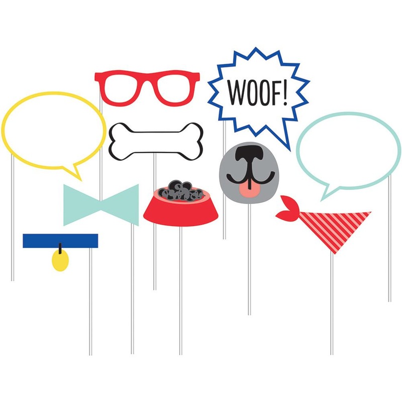 Dog Party Photo Props (10 ct)