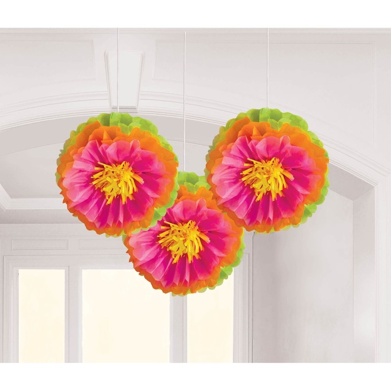 Fluffy FLower Hibiscus Decorations