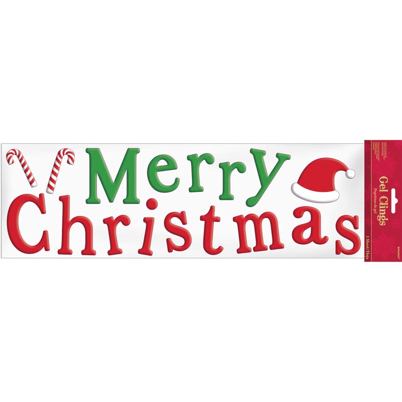 Gel Cling Merry Christmas