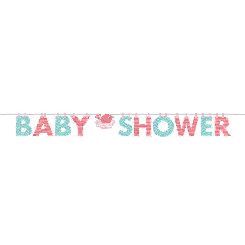 Hello Baby Girl Baby Shower Letter Banner