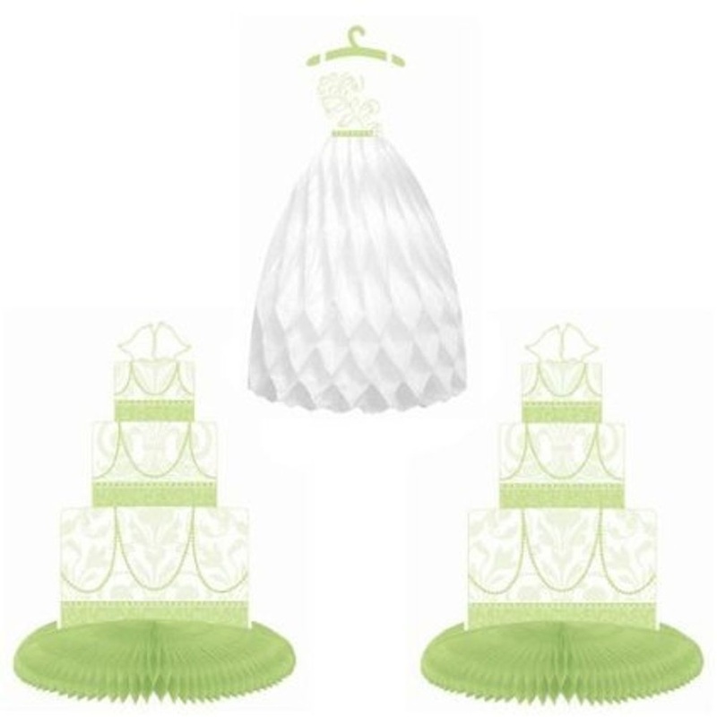 Honeycomb Dress and Cake Centerpiece