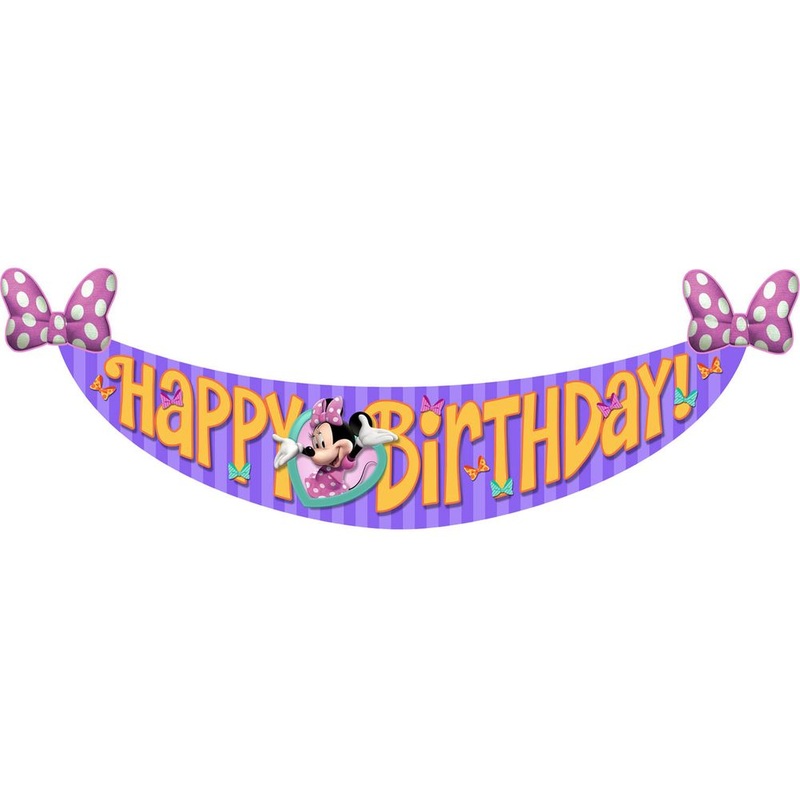Minnie Dream Party Birthday Banner