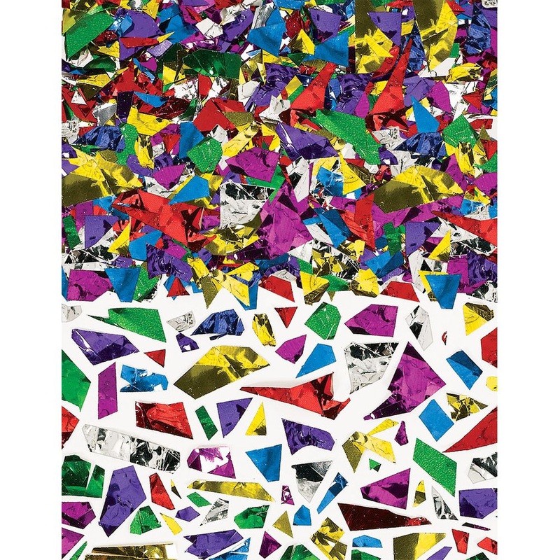 Multi Color Sparkle Shredded Foil Confetti