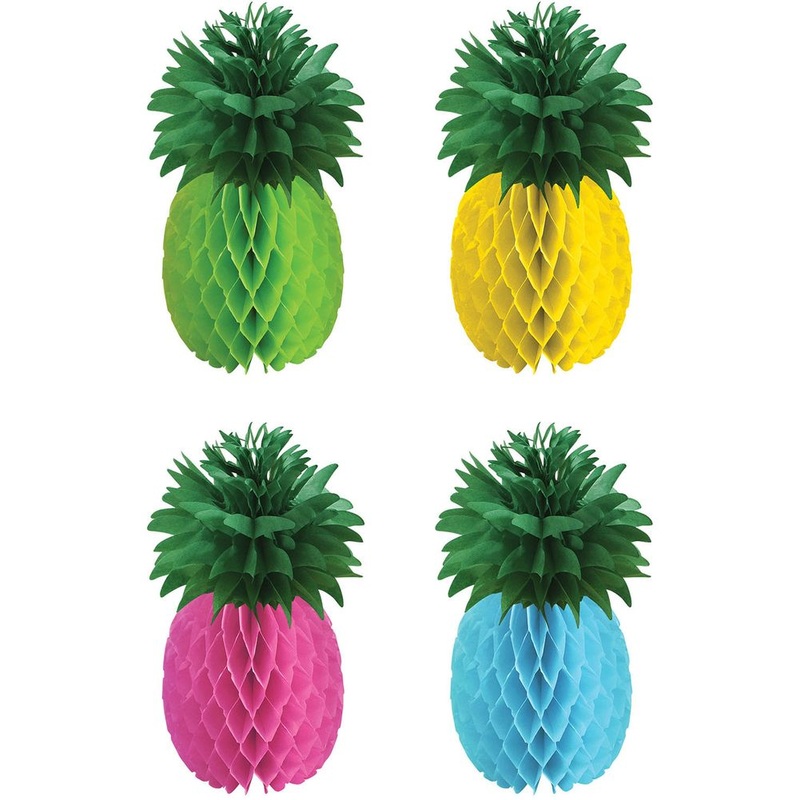 Multicolor Pineapple Centerpieces (4ct)