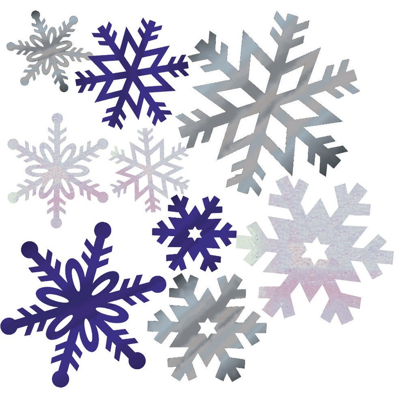 Snowflake Foil Cutouts