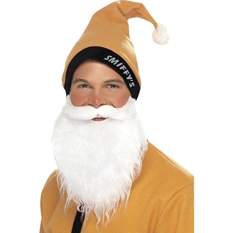 Supporters Santa Instant Kit Gold with Black Trim Hat and Beard Set