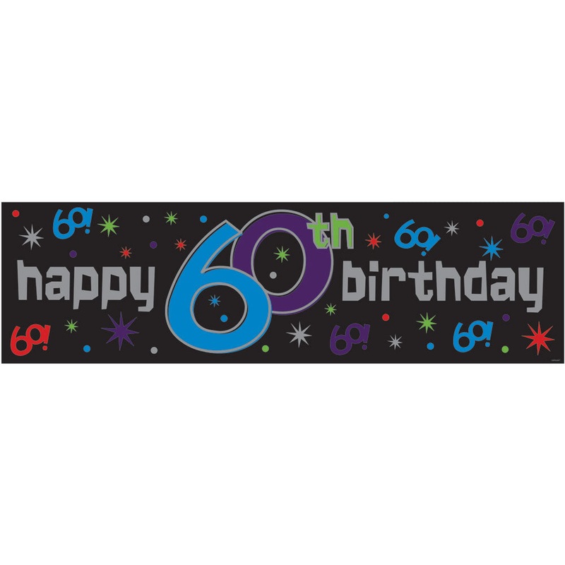 The Party Continues 60 Banner (1 ct)