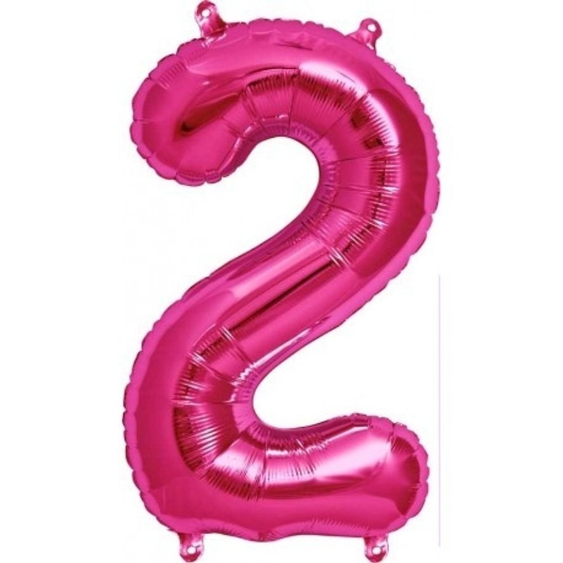 16" #2 Balloon - Magenta