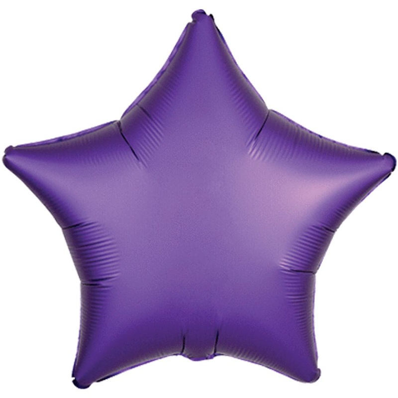 19" Purple Royale Star Satin Luxe
