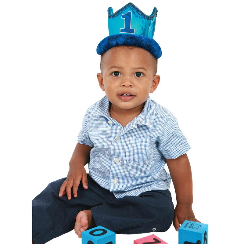 1st Birthday Boy Deluxe Crown